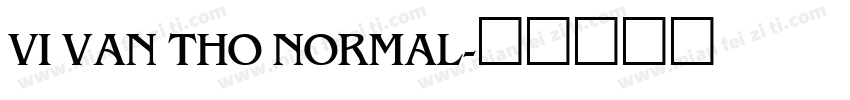VI Van Tho Normal字体转换